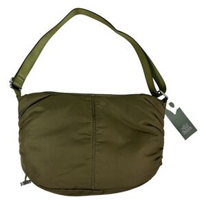 Wild Fable Olive Green Puffer Shoulder Bag Purse Adjustable Strap New